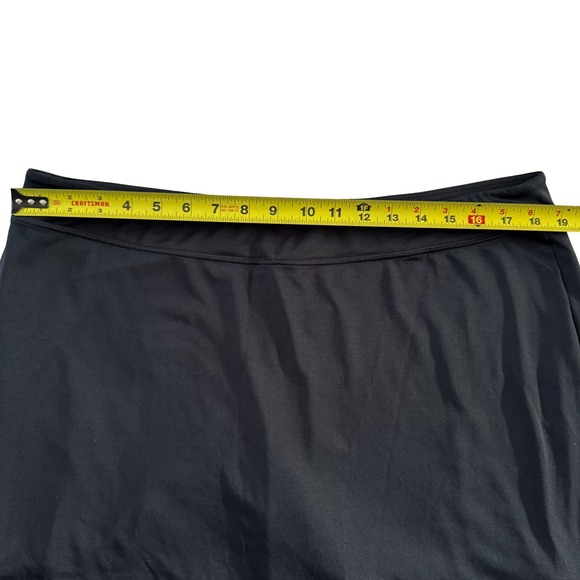 Tranquility Women XXL Skort Set Lot of 2 Black Leaf Print Tennis golf pickleball - Picture 4 of 9